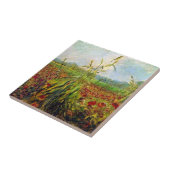 ファンゴッホ – 緑のトウモロコシの茎 タイル (側面)