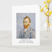 ファンゴッホ「自然の愛」グリーティングカード カード (黄色い花)