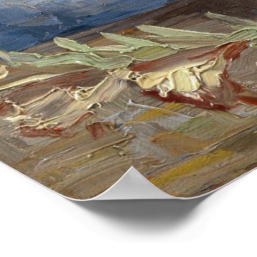 ファンゴッホ – 花瓶,ガーデングラジオラス&アスター中国のズ ポスター (角)