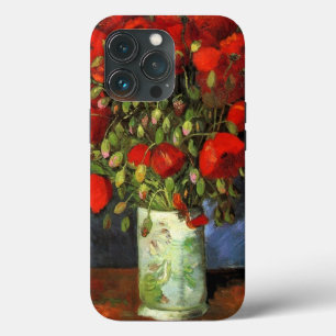 ファンゴッホ – 赤いケシの花瓶 iPhone 13 PROケース