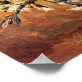 ファンゴッホ – 赤と白のカーネーション付き花瓶 ポスター (角)