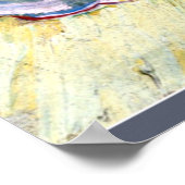 ファンゴッホ – 開花アーモンドの枝と本 ポスター (角)