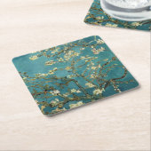 ファンゴッホ – 開花アーモンドツリー スクエアペーパーコースター (アングル)