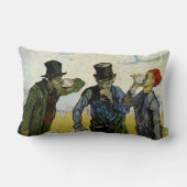 ファンゴッホ;飲み物、ヴィンテージポスト印象主義 ランバークッション (裏面)