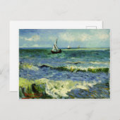 ファンゴッホ-魚釣りボートat海ヴィンテージ ポストカード (正面/裏面)
