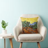 ファンゴッホ – 黄色い空と太陽とオリーブの木… クッション (椅子)