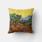 ファンゴッホ – 黄色い空と太陽とオリーブの木… クッション (裏面)