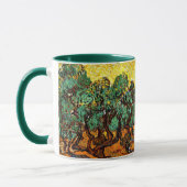 ファンゴッホ – 黄色い空と太陽とオリーブの木 マグカップ (左)