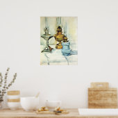 ファンゴッホ-3冊の本を書いた静物詩 ポスター (キッチン)