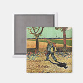 ファンゴッホ:Road Tarasconの自画像 マグネット (正面/裏面)