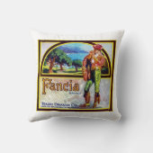 ファンシア・オレンジ クッション (裏面)