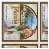 ファンシア・オレンジ ファブリック (クローズアップ)