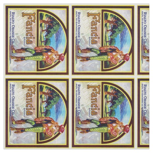 ファンシア・オレンジ ファブリック (見本)