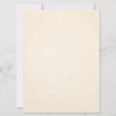 ファンシフルバードケージティール(緑がかった色)&チョコレートズ結婚ズ 招待状 (裏面)