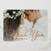 ファンシーありが結婚とう 箔招待状 (正面)