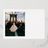 ファンシーありが結婚とう 箔招待状 (裏面)