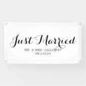 ファンシーたった今結婚しましたカーバナー 横断幕 (横)