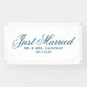 ファンシーたった今結婚しましたカーバナー 横断幕 (横)