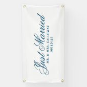 ファンシーたった今結婚しましたカーバナー 横断幕 (縦)