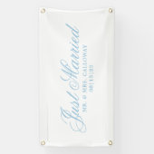 ファンシーたった今結婚しましたカーバナー 横断幕 (縦)