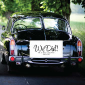 ファンシーたった今結婚しましたカーバナー 横断幕