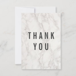 ファンシーでエレガントな大理石の結婚式は感謝していしています サンキューカード