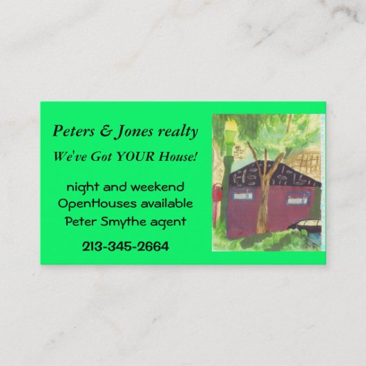 ファンシーでカスタムな名刺 名刺 (正面)