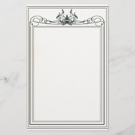 ファンシーでビクトリアンな文房具2 便箋 (正面)