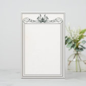 ファンシーでビクトリアンな文房具2 便箋 (スタンド正面)