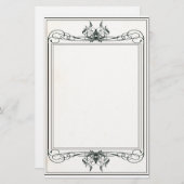 ファンシーでビクトリアンな文房具 便箋 (正面/裏面)