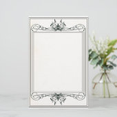 ファンシーでビクトリアンな文房具 便箋 (スタンド正面)