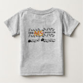 ファンシーで小さい足 ベビーTシャツ (裏面)