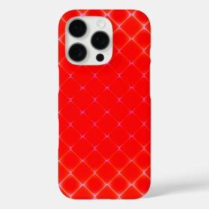ファンシーで明るく赤いダイヤモンドパターン iPhone 16 PROケース