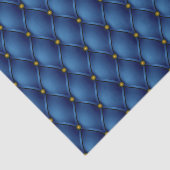 ファンシーで豪奢なロイヤルブルーのダイヤモンドの房のプリント 薄葉紙 (詳細)