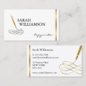 ファンシーなコピーライターの名刺 名刺 (正面/裏面)