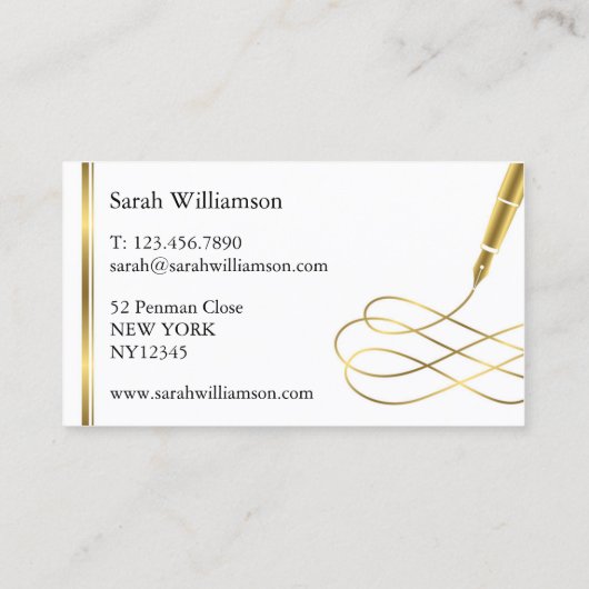 ファンシーなコピーライターの名刺 名刺 (裏面)