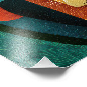 ファンシーなサファリ動物のポスター フォトプリント (角)