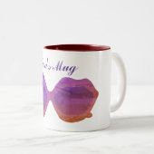 ファンシーなサングラスの名前をカスタムする ツートーンマグカップ (正面右)