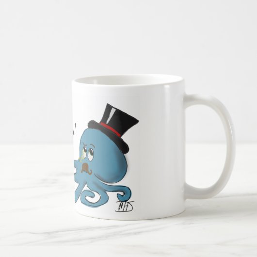 ファンシーなタコ コーヒーマグカップ (右)