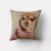 ファンシーなチワワ クッション (裏面)