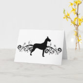 ファンシーなデンマーク人 カード (黄色い花)