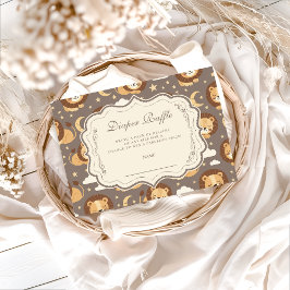 ファンシーなニュートラルサファリライオン赤ちゃんおむつくじ エンクロージャーカード