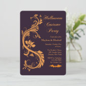 ファンシーなハローウィンパーティの招待状 招待状 (スタンド正面)