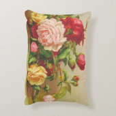 ファンシーなバラのアクセントの枕 アクセントクッション (裏面(縦))