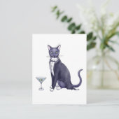 ファンシーなパーティー猫の招待状 招待状 (スタンド正面)