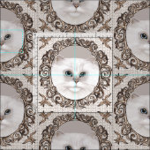 ファンシーなペルシャ猫 ファブリック (タイル)