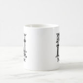 ファンシーなモノグラム: ナディン コーヒーマグカップ (中央)