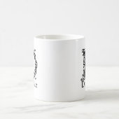 ファンシーなモノグラム: Danielle コーヒーマグカップ (中央)