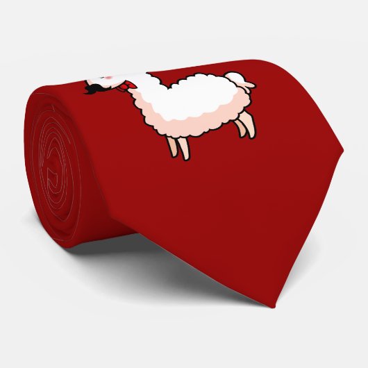 ファンシーなラマのタイ ネクタイ (ロール)