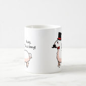 ファンシーなラマのマグ コーヒーマグカップ (中央)